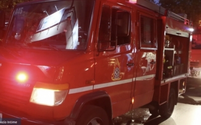 Στις φλόγες διώροφη κατοικία στο Εξαμίλι του δήμου Λαγκαδά